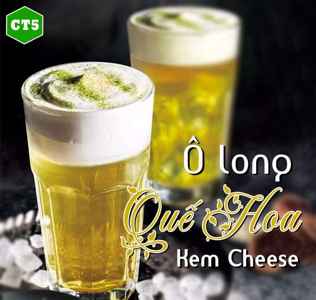 TẶNG 100 CÔNG THỨC LÀM TRÀ SỮA _ CT5_ TRÀ Ô LONG QUẾ HOA KEM CHEESE